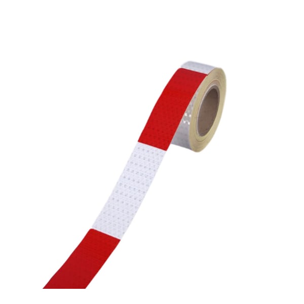 5 cm x 28 m heijastava teippi, erittäin heijastava varoitustarra, heijastavat nauhat, auton tieturvallisuuden muistutus, punainen ja valkoinen