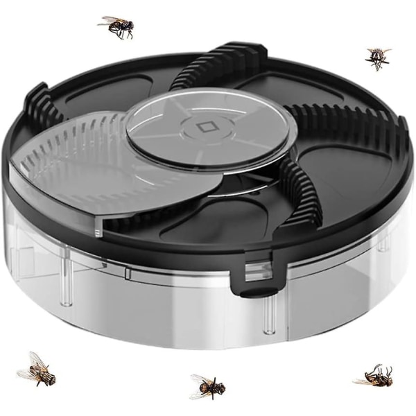 Elektrisk roterande flugfälla, automatisk flugfälla, 360 graders roterande mygg