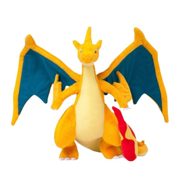 Charizard plyschdjur - Stor 28 cm - Ålder 2+ gul