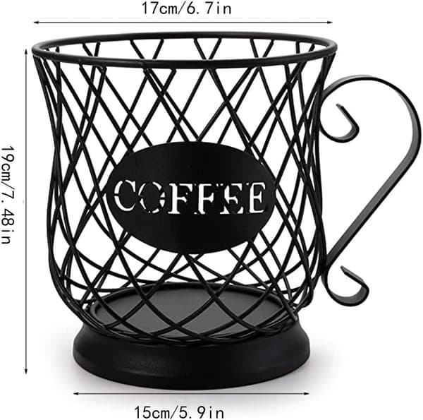 Kaffe Kapsel Kurv, Kaffe Pod Organizer, Kaffe Oppbevaringskurv, Kaffe