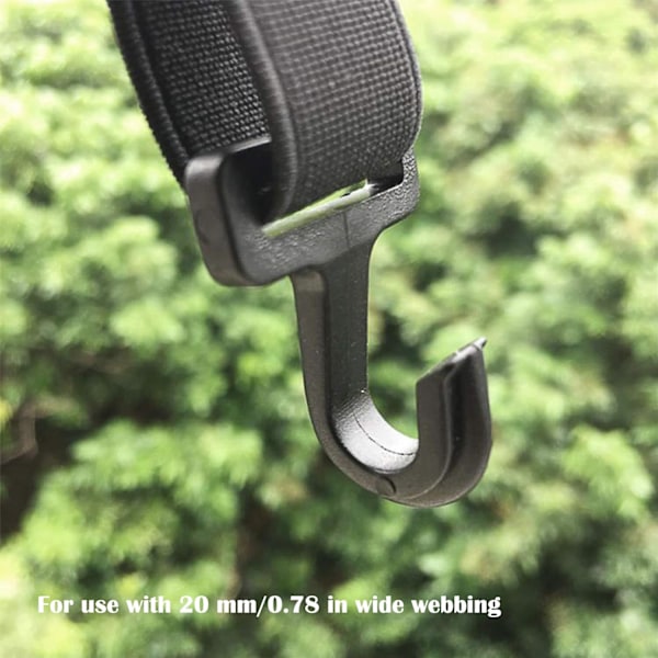 Utomhus plast tältkrok krokar stång rep rep tält spänne tält presenning krok för tält markis för multifunktion hängande krokar camping svart 10 stycken