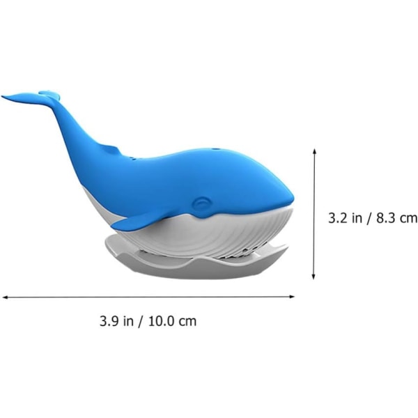 Tea Infuser Whale Shaped Silicone Loose Tea Strainer Tea Steeper Ball Tea F