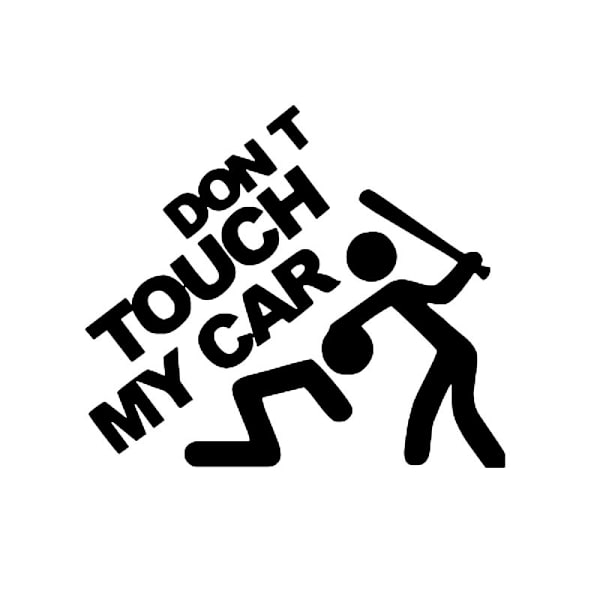 2st Bilar Dekaler bil Dekaler biltillbehör Noir Bumper Decal