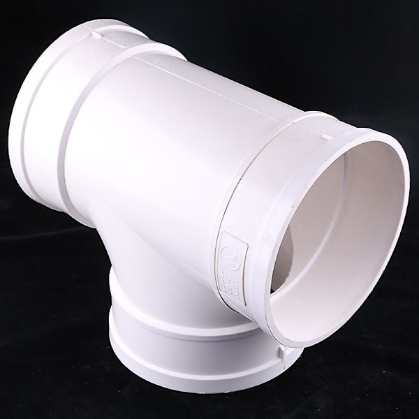 75mm 3-tie(90) pyöreä jaettu kanavaliitin Xddryer Vent Teewhite Abs-muovi