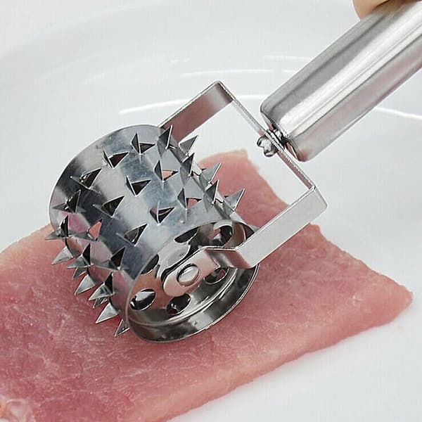 Köttmörningshammare, köttmörningsrulle, rostfritt stål köttvalsnål
