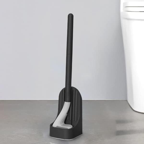 Golfklubbdesign Silikon Toalettbørste - Hode Fleksible TPR-bust, Rask