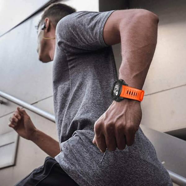 Garmin Instinct urrem, silikoneurrem 22mm udskiftning nem pasform urrem til Garmin Instinct Sports GPS Smart Watch med adapter