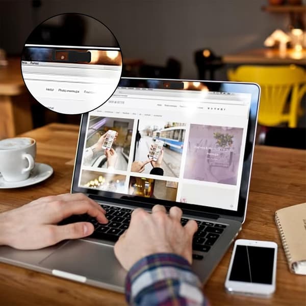 Webcam-dæksel til bærbar computer, beskyttelse af privatlivets fred, anvendelig til kameraafdækninger til bærbar computer og mobiltelefon