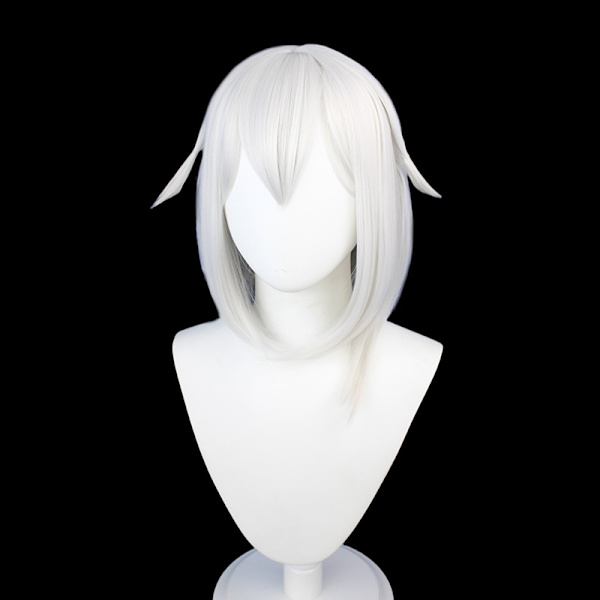 Genshin Impact Paimon Cosplay Parykk Npc Grå Kort