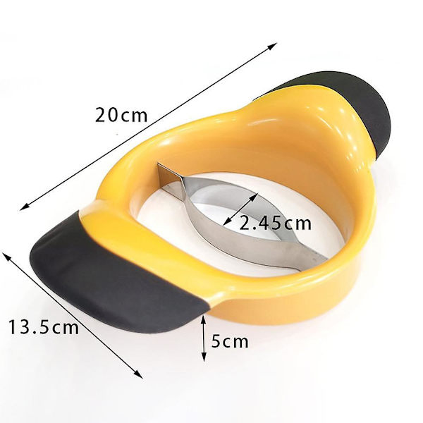 Skræller og pitfjerner værktøj, mango splitter, frugt skærer skærer pitter, skridsikker silikone ergonomiske håndtag, bpa fri plastik krop