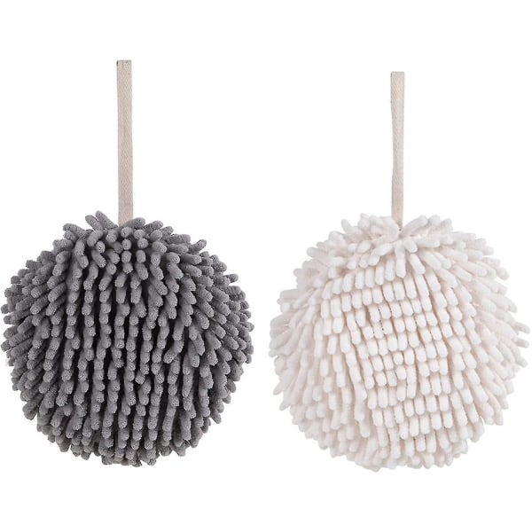 2 stk. Håndkle til håndtørker - Chenille Mikrofiber Håndklær til rask tørking