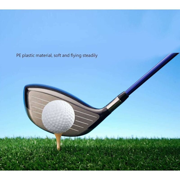 Golf-harjoituspallot sisä- ja ulkokäyttöön lapsille ja golfaajille (valkoinen) -