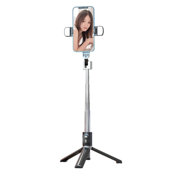 Dual Light Bluetooth-aktiverad Selfie Stand Bärbar Mobiltelefonhållare