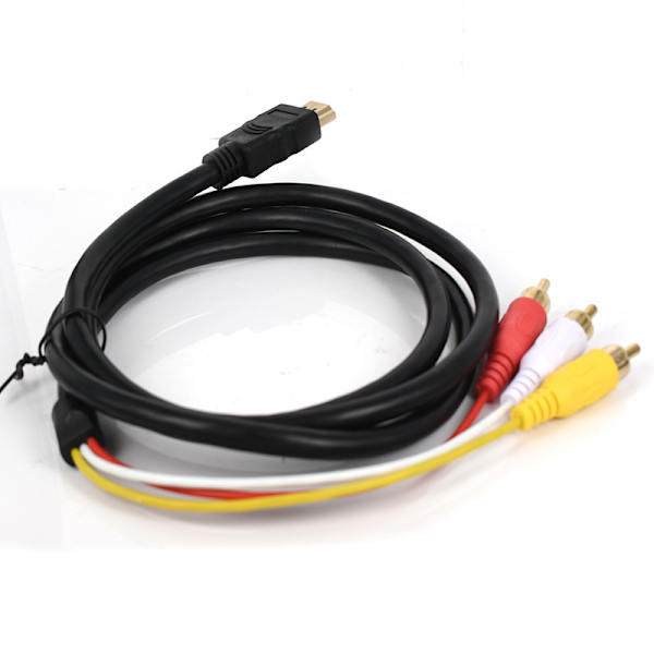 3 HDMI til RCA-kabelkonverteradapterkabeltransmitterledning, 1,5 m
