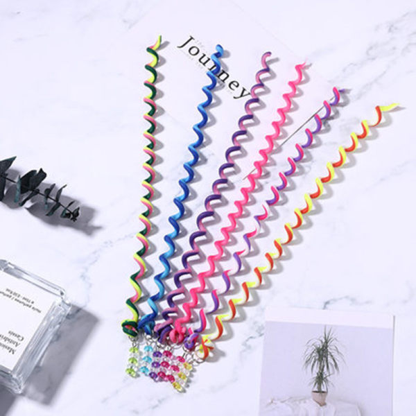 6 st hårstyling Twist Clips för flickor, flätad gummihårband Twist H