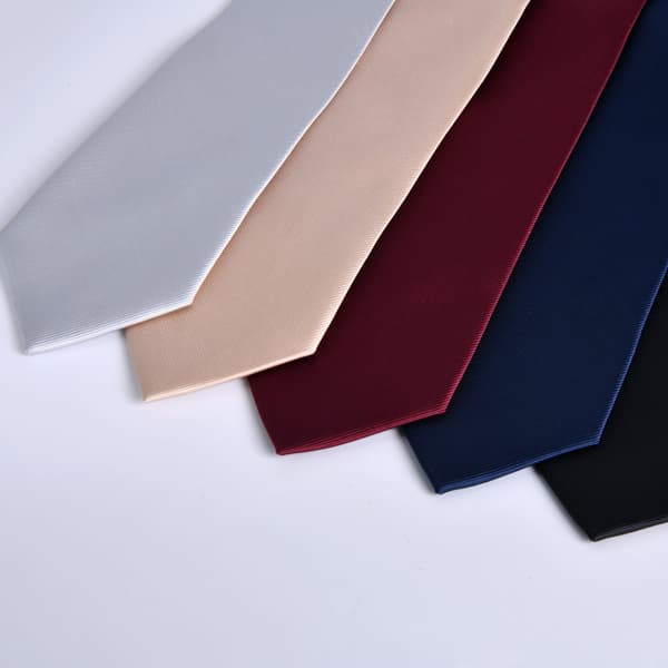 Herre slips klassisk silkeslips vævet jacquard slips vinrød