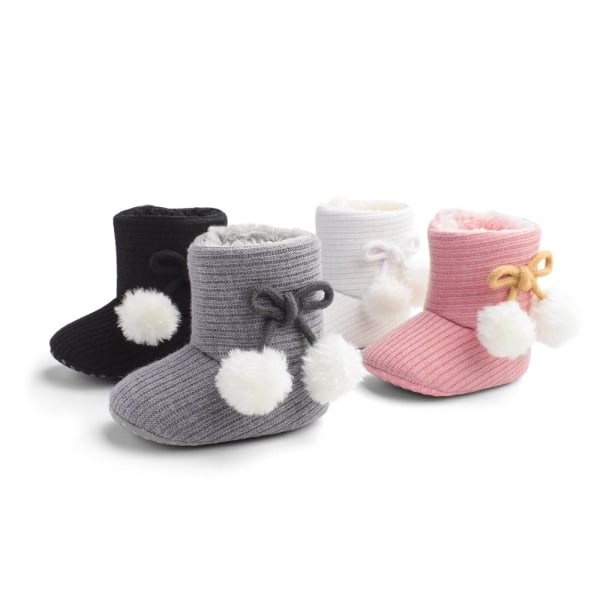 Baby Cozy Fleece Ankle Boots, Varme Fôrede Hold På Baby Boy Girl House Slippe