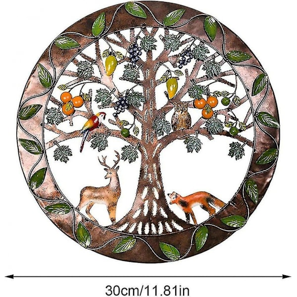 Livets tre - Metallveggdekor Tvepanel Veggdekorativ veggkunst Stue Esoterisme og spiritualitet