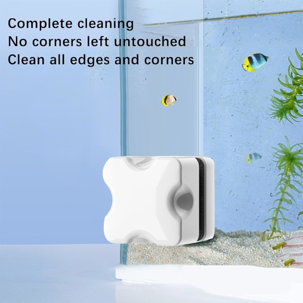 Kiuiom Magnet Aquarium Cleaner, Magnetic Aquarium Brush, Magnetic Fish Tank Algae Cleaner, Magnetic Fish Tank Brush