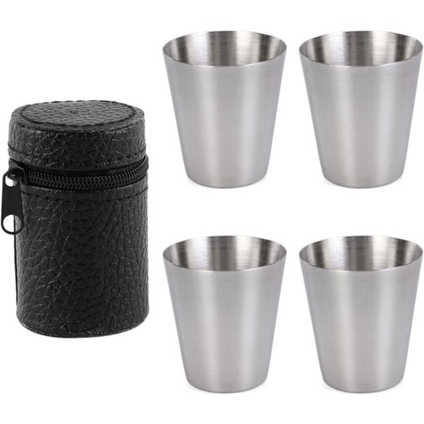 Vinglass Vinglass Sett Hip Flaske Rustfritt Stål Stable Kopp Port