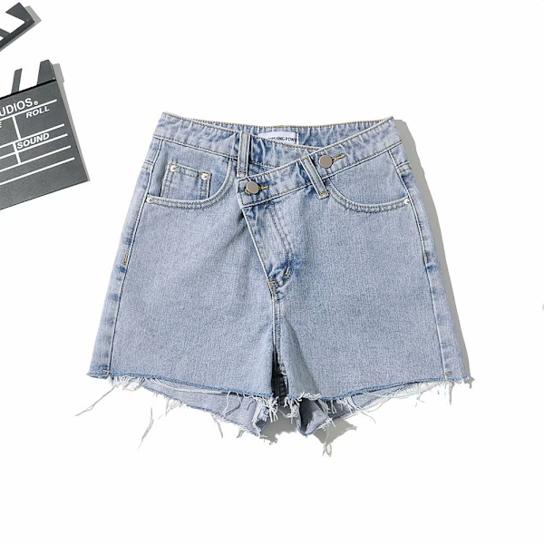 Kvinners Juniors Jean Shorts Høy Midje Stretchy Denim Shorts Casual Summe