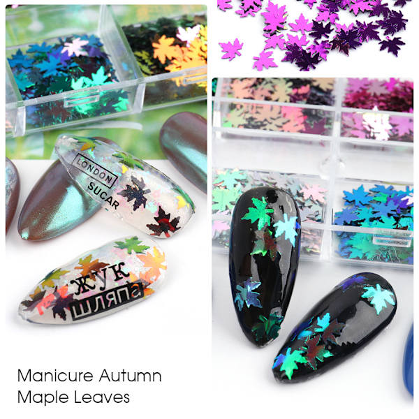 Jul Nail Art Glitter Nagelsekviner Naglar Design Glitter Jul Nail Art
