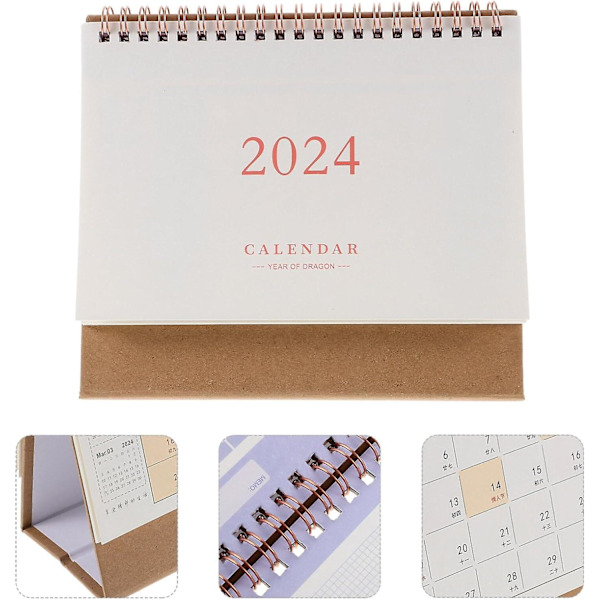 Skrivebords kalender 2023-2024 Flip kalender Skrivebords kalender med tom