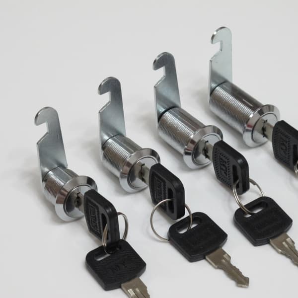 Sæt med 8 cylinder camlock, skabslåselås, cylinder cam camlock