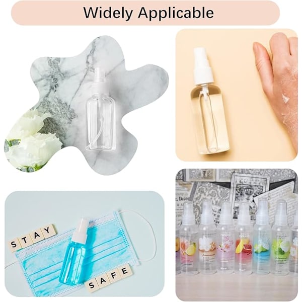 Tomma sprayflaskor, 5 stycken 20 ml sprayflaskor, transparenta tomma sprayflaskor, kosmetiska sprayflaskor, tomma sprayflaskor, tomma flaskor och spray