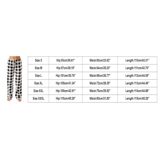 Dame Pyjamas Bukser Nattøj Buffalo Plaid Pyjamas XL