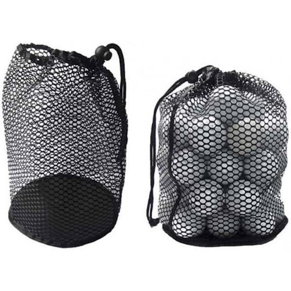 Golfboldposer 2 stk Nylon Nylon Snørebånd Net Opbevaringspose 22*20cm