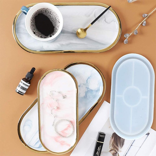 Skål Resin Form Silikonefremstilling Epoxy Form Ler Coaster Epoxy Resin Form