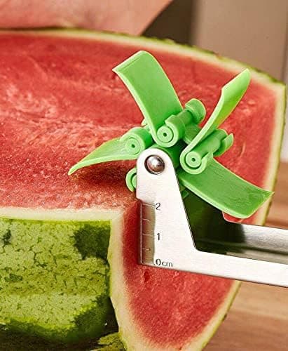1 stk rustfritt stål vindmølle vannmelon skive frukt skive melon vindmølle