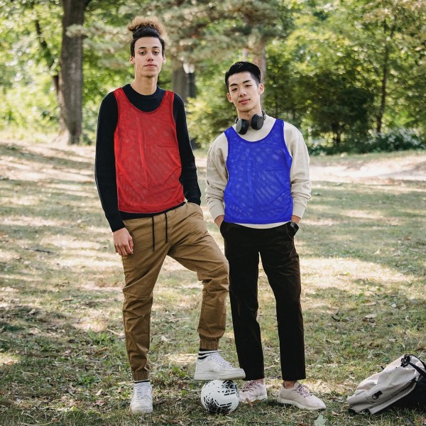 Nylon Mesh Scrimmage Team Practice Vests Pinnies Jerseys for Children Youth