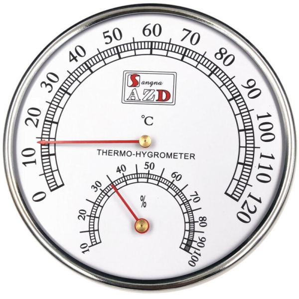 Sauna Rumtermometer Hygrometer, Celsius Meter Monitor til Workshops, Swi