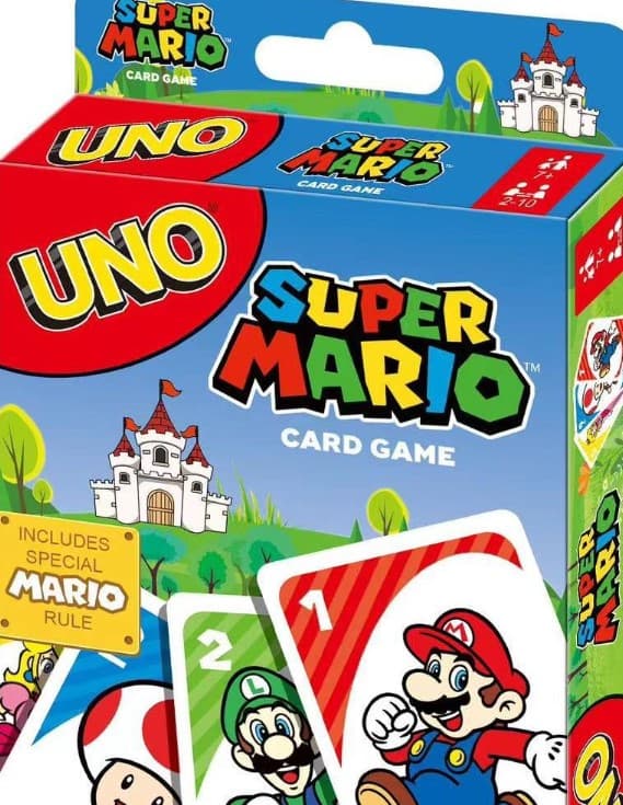 Super Mario -korttipeli 2-10 pelaajalle