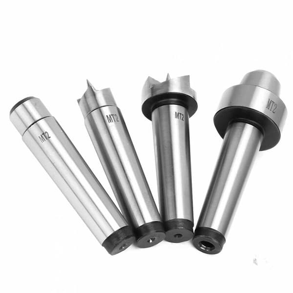 Live Center Drejebænk 4Pcs Drev Spur Cup Arbor Drejecenter Sæt Stål til Mig