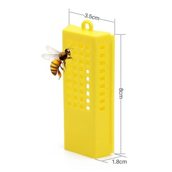 Dronningebure, Dronningebiulavlingsbure, Plastik Dronningebure, Plastik Dronningebure, Biavlskopper, Biavlsværktøj, 5stk
