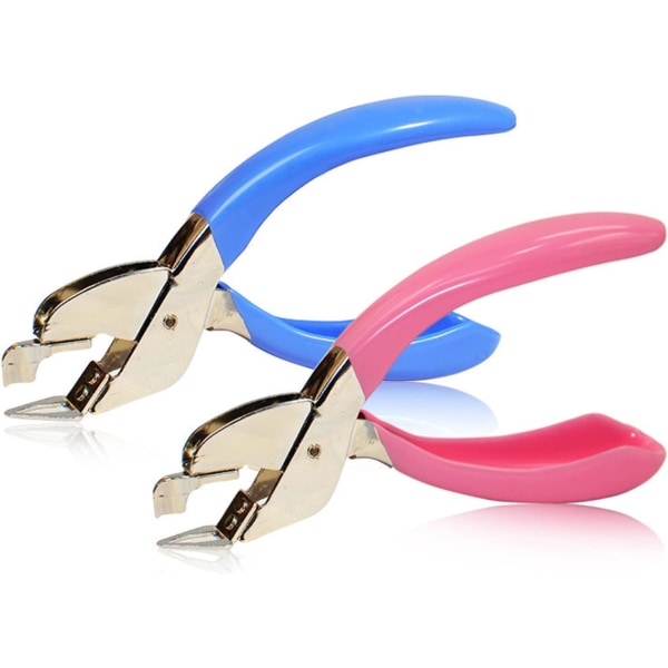 Staplers Extractor Staple Removal Tool Nail Lifter Staple Remover Staple Remover Quick Staple Remover Tool for Remove (2 Pieces: Pink + Blue)