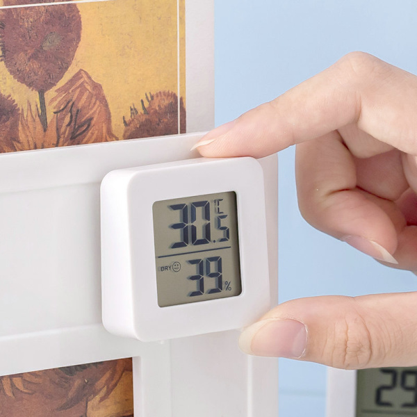 Mini Högprecisions Digital Inomhus Termometer Hygrometer, Temperaturmätare och Fuktighetsmätare, Termo Hygrometer Kompatibel Nivåindikator