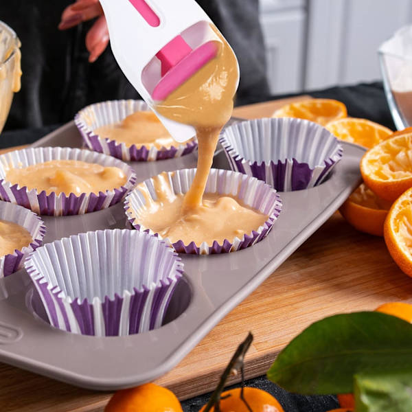 Smetfördelningsskopa för kakor, dispenser för mjölpasta, skopa med en knapptryckning