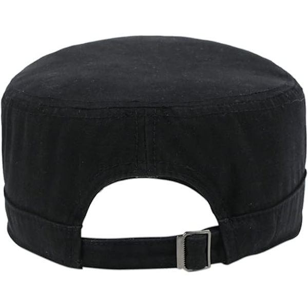 Herr Bomull Platt Topp Peaked Baseball Twill Armé Militär Corps Hatt Kep Vis