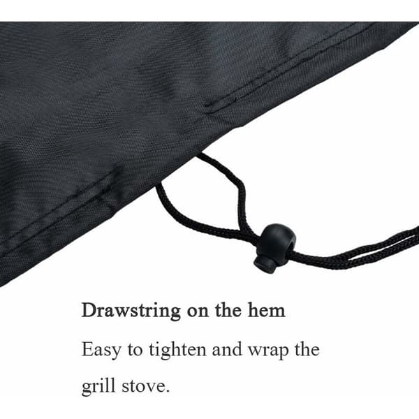 Eldstadsskydd Grillskydd BBQ Presenningsskydd Eldstadsskydd Utomhus Eldstadsskydd med dragsko V7084B (122 x 46cm)