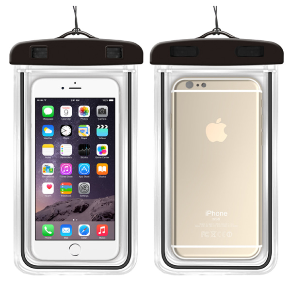 Universal vandtæt telefontaske Mobiltelefon Dry Bag Case Kompatibel med iPh