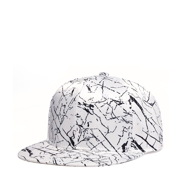 Klassisk Snapback Hat Hip Hop Flat Bill Visor Cap - Unisex Voksen Justerbar