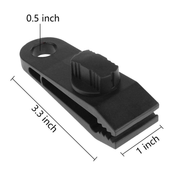 set med 10 presenningsklämmor, markisklämmor bungee-snören för tält, överdrag, markiser