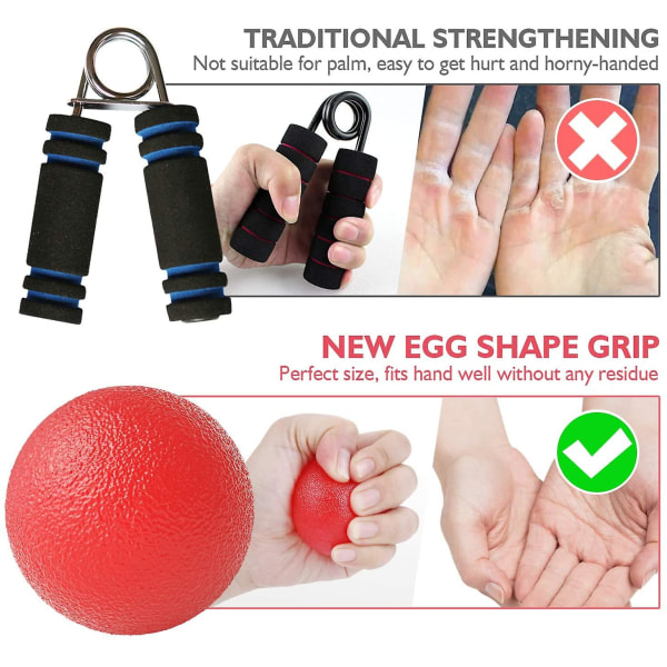 Håndtrener Fingertrener Eggformede Grip Balls Klatreball
