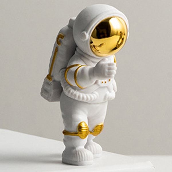 Figur Astronaut Dekor Statue Rommann Skulptur Polyresin Kunst Gaver 11*