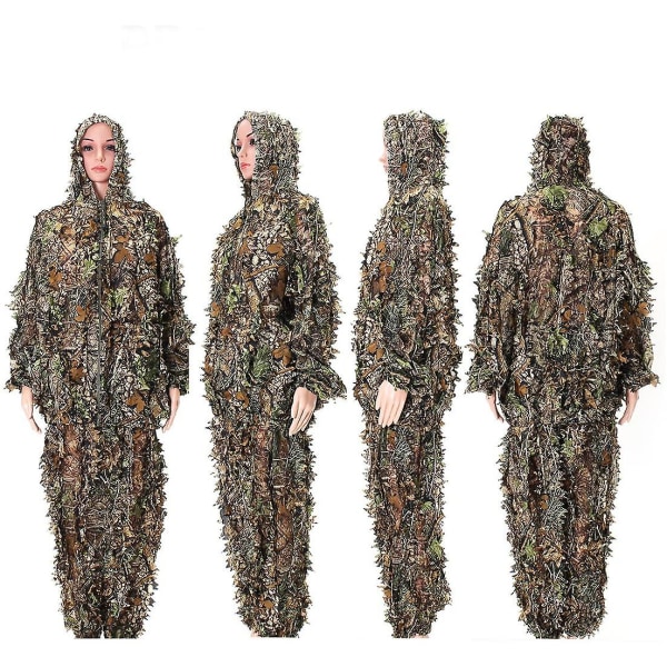 Camo Suits Suits 3d Blade Woodland Camouflage Tøj Hær Sniper Militær