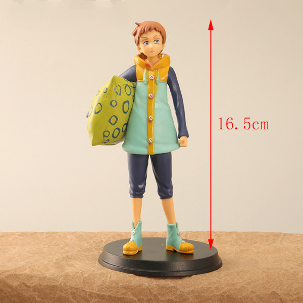 De sju dödssynderna Vrede av gudarna Anime Figur Kung Cartoon Karaktär Stående Modell Peripherals Staty Bricka Modell Prydnad Födelsedagspresent
